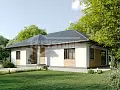 Проект дома 217-112-1, 112 м², 1 этаж, 3 комнаты Проект дома 217-112-1, 112 м², 1 этаж, 3 комнаты