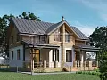 Проект дома 085-199-1М, 199 м², 1 этаж, 2 комнаты Проект дома 085-199-1М, 199 м², 1 этаж, 2 комнаты