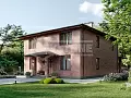 Проект дома 218-176-2, 176 м², 2 этажа, 3 комнаты Проект дома 218-176-2, 176 м², 2 этажа, 3 комнаты