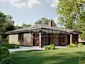 Проект дома 192-120-1, 120 м², 1 этаж, 3 комнаты Проект дома 192-120-1, 120 м², 1 этаж, 3 комнаты
