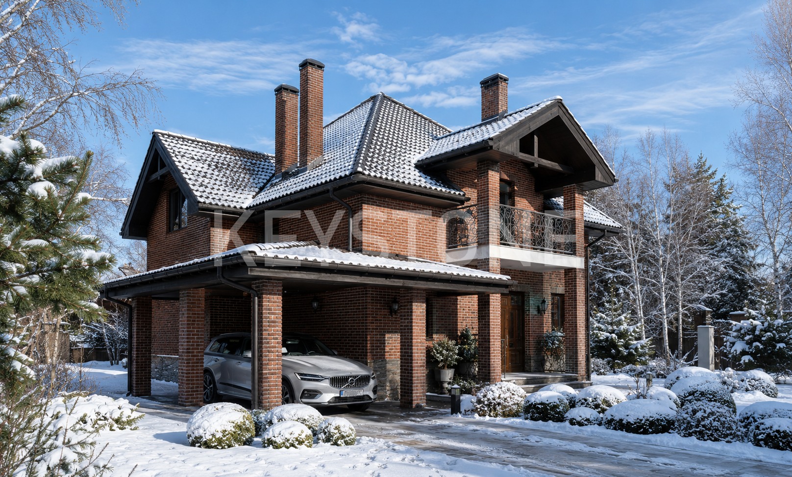 Проект дома 154-163-1МГ, 163 м², 1 этаж, 3 комнаты