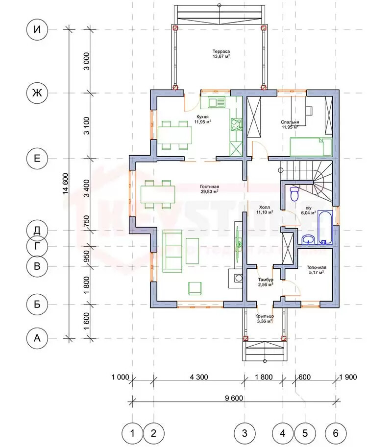 Проект дома Вестерн — фото 6