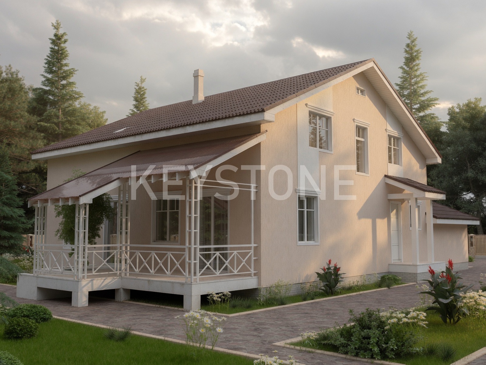 Проект дома Мальта, 403 м², 2 этажа, 6 комнат