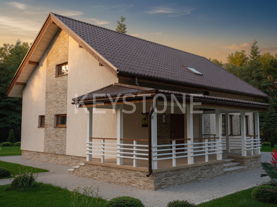 Проект дома Суздаль, 219 м², 2 этажа, 6 комнат