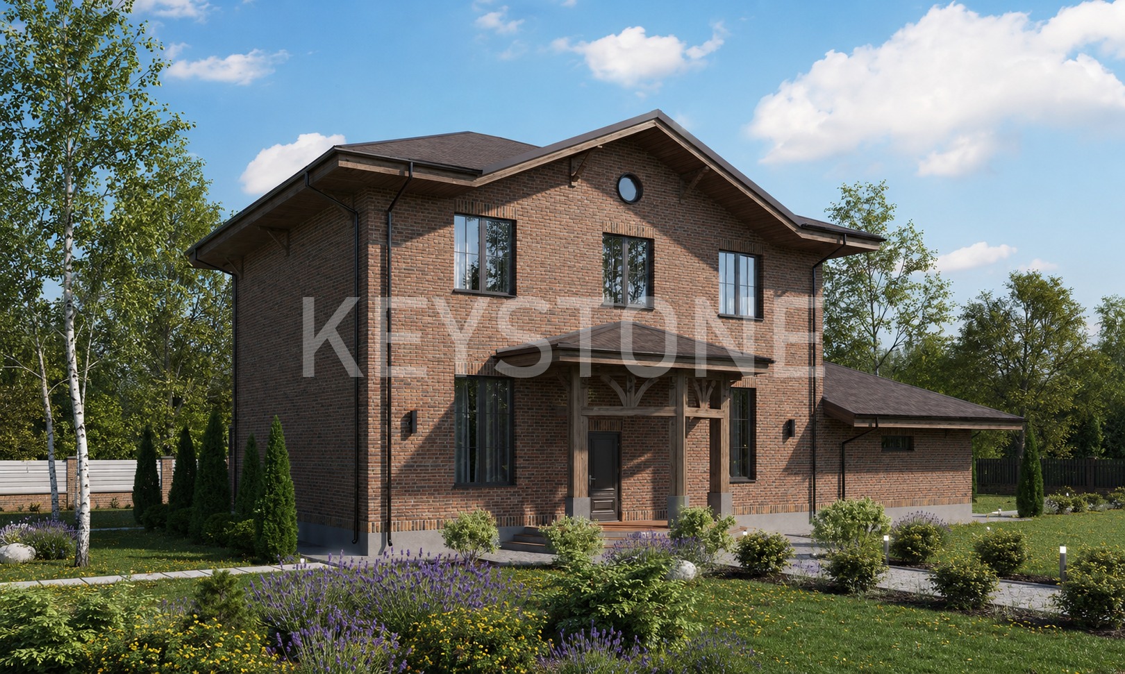 Проект дома 175-242-2Г, 242 м², 2 этажа, 3 комнаты