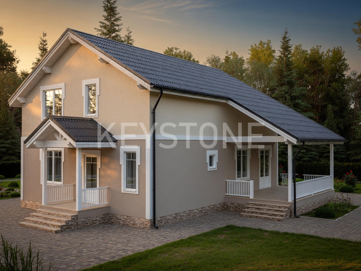 Проект дома Элеганс, 223 м², 2 этажа, 6 комнат