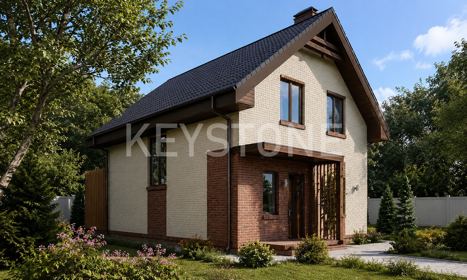 Проект дома 141-124-1М, 124 м², 1 этаж, 3 комнаты