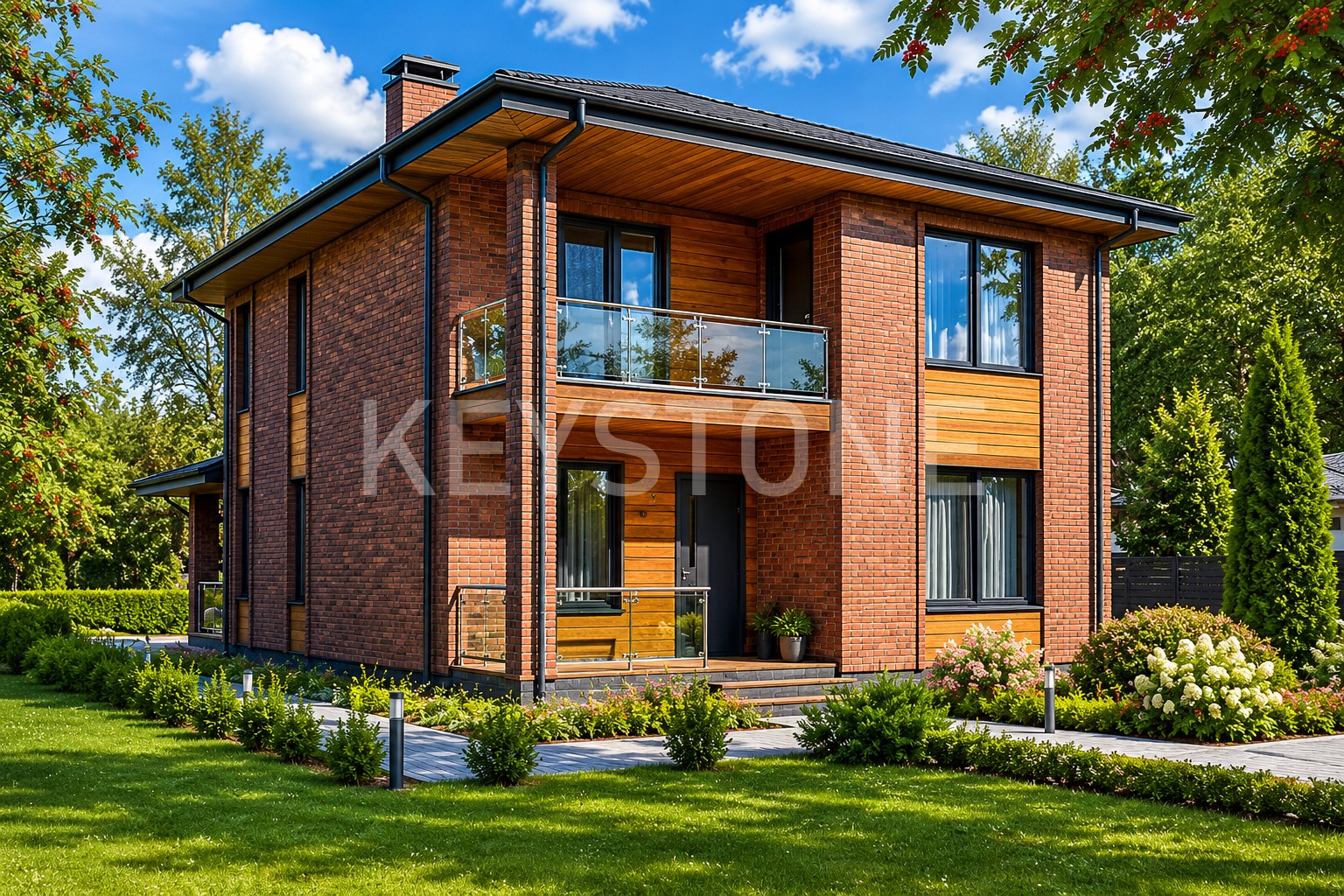 Проект дома 137-161-2, 161 м², 2 этажа, 3 комнаты
