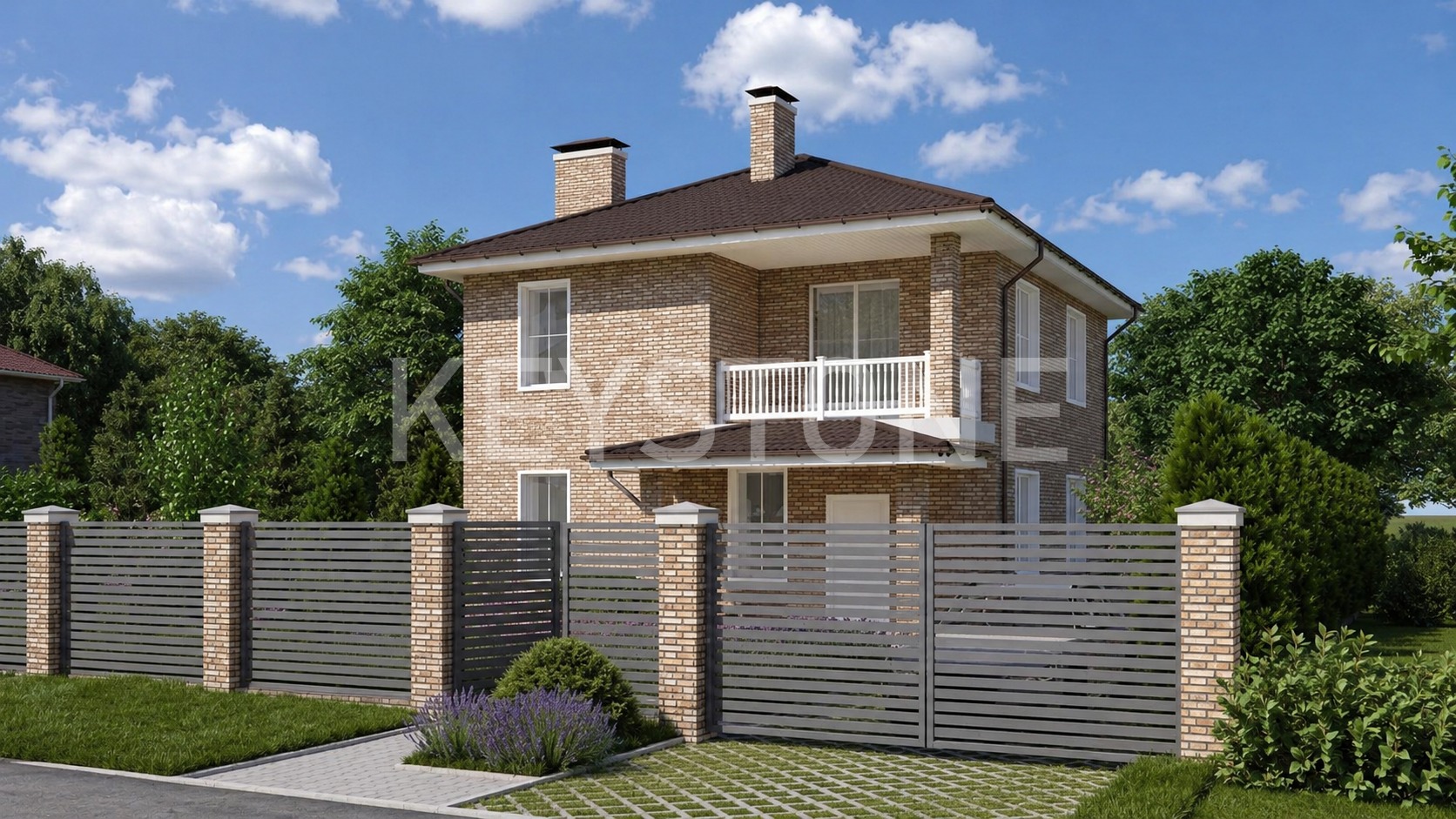 Проект дома 233-175-2, 175 м², 2 этажа, 4 комнаты
