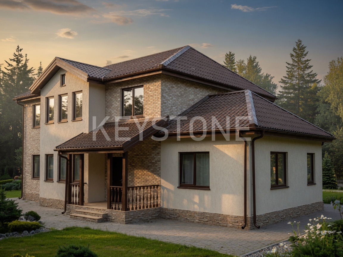 Проект дома Феодал, 236.5 м², 2 этажа, 7 комнат