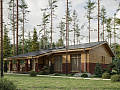Проект дома 184-171-1, 171 м², 1 этаж, 3 комнаты Проект дома 184-171-1, 171 м², 1 этаж, 3 комнаты