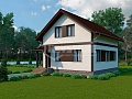 Проект дома Садко, 149.5 м², 2 этажа, 6 комнат Проект дома Садко, 149.5 м², 2 этажа, 6 комнат