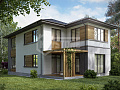 Проект дома 133-293-2, 293 м², 2 этажа, 4 комнаты Проект дома 133-293-2, 293 м², 2 этажа, 4 комнаты