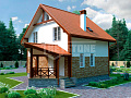 Проект дома Эталон, 153 м², 2 этажа, 6 комнат Проект дома Эталон, 153 м², 2 этажа, 6 комнат