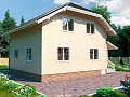 Проект дома Соната, 119 м², 2 этажа, 6 комнат Проект дома Соната, 119 м², 2 этажа, 6 комнат