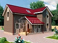 Проект дома Эремия, 147,7 м², 2 этажа, 6 комнат Проект дома Эремия, 147,7 м², 2 этажа, 6 комнат