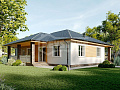 Проект дома 202-174-1, 174 м², 1 этаж, 3 комнаты Проект дома 202-174-1, 174 м², 1 этаж, 3 комнаты