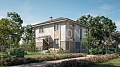 Дом 164 м² по проекту 081-164-2 — главный фасад Дом 164 м² по проекту 081-164-2 — главный фасад