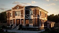 Дом 402 м² по проекту 084-402-2ПГ — главный фасад Дом 402 м² по проекту 084-402-2ПГ — главный фасад