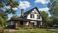 Дом 224 м² по проекту 119-224-1МГ — главный фасад Дом 224 м² по проекту 119-224-1МГ — главный фасад